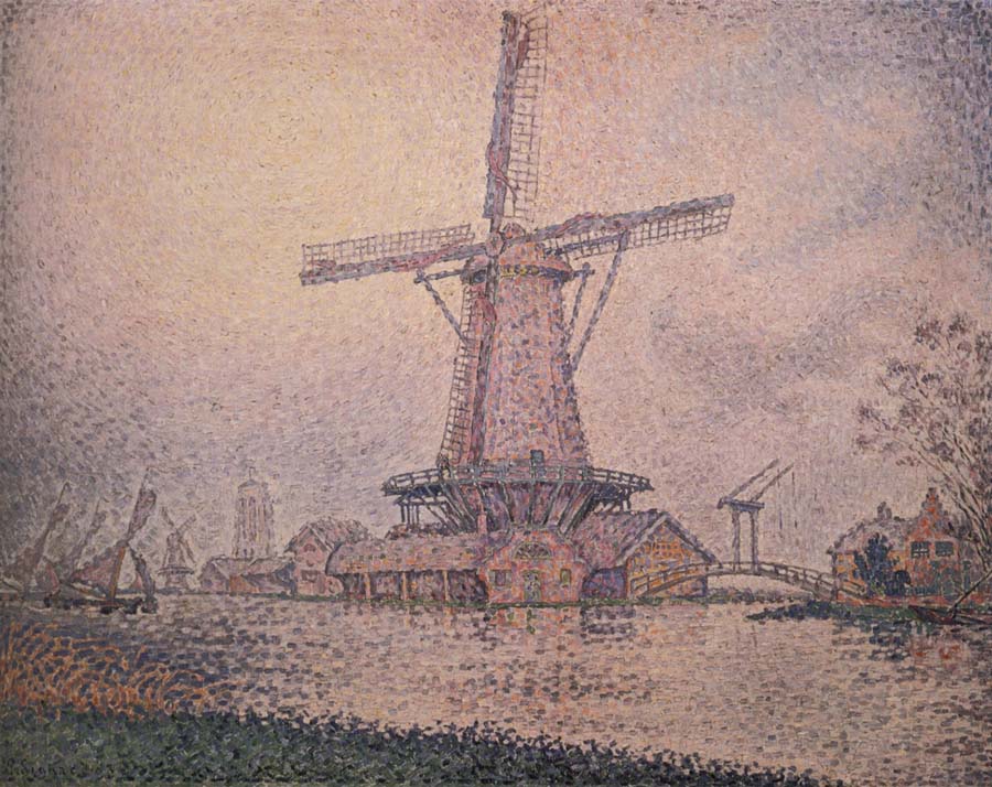 Paul Signac Le Moulin Holiandais a Edam